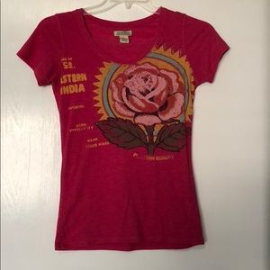 Women’s Lucky Brand pink flower shirt